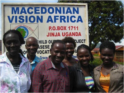The MVA team in Uganda